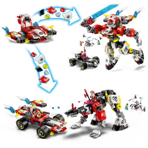 Lego DREAMZzz 2in1 Cooper’s Tiger Mech & Zero’s Hot Rod Car 71497